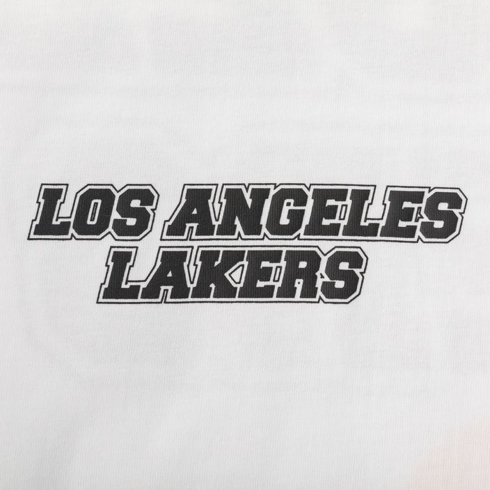Männer neue Era NBA große Grafik BP OS Tee Los Angeles Lakers weiß 8